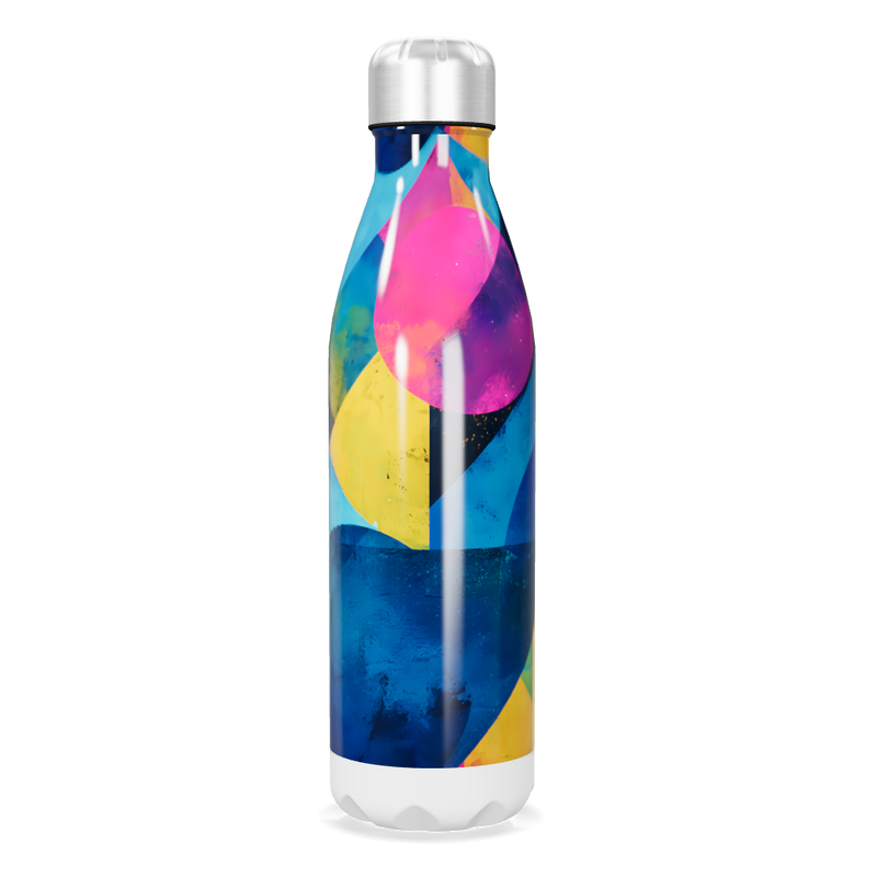 Garrafa Inox - Estampa Colorida Geométrica