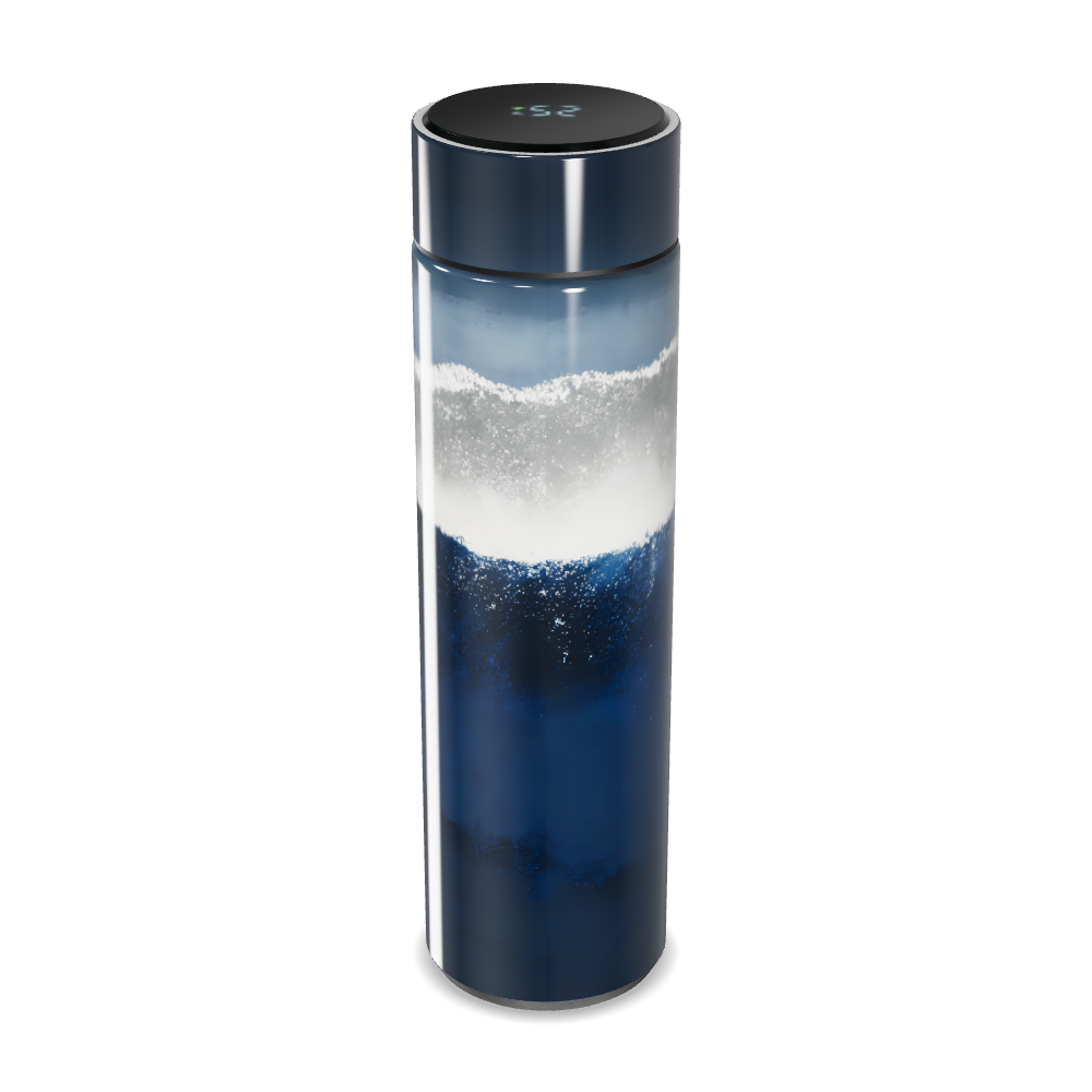 Garrafa Térmica Touch Azul Vidro 500ml