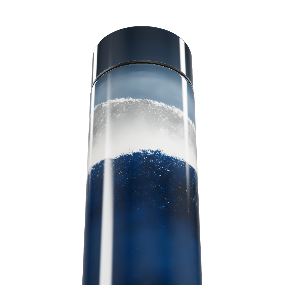 Garrafa Térmica Touch Azul Vidro 500ml