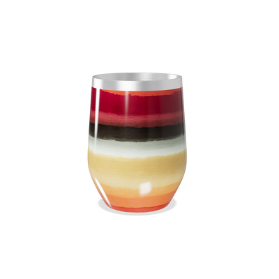 Copo Térmico Slim - Listrado Colorido Inox