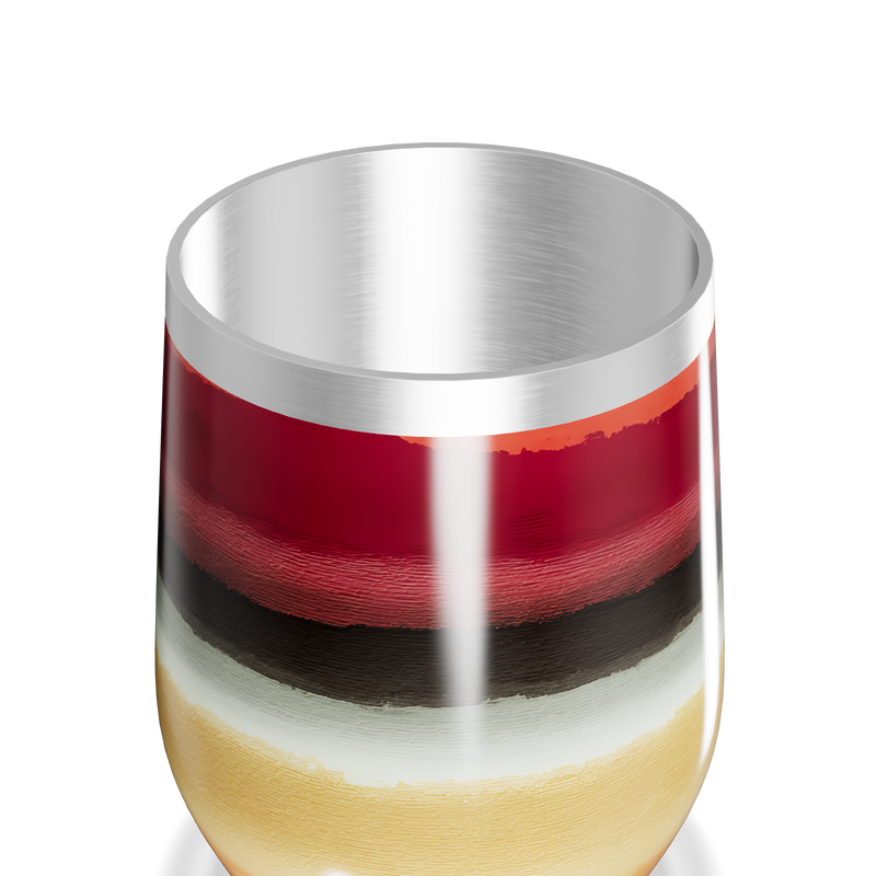 Copo Térmico Slim - Listrado Colorido Inox
