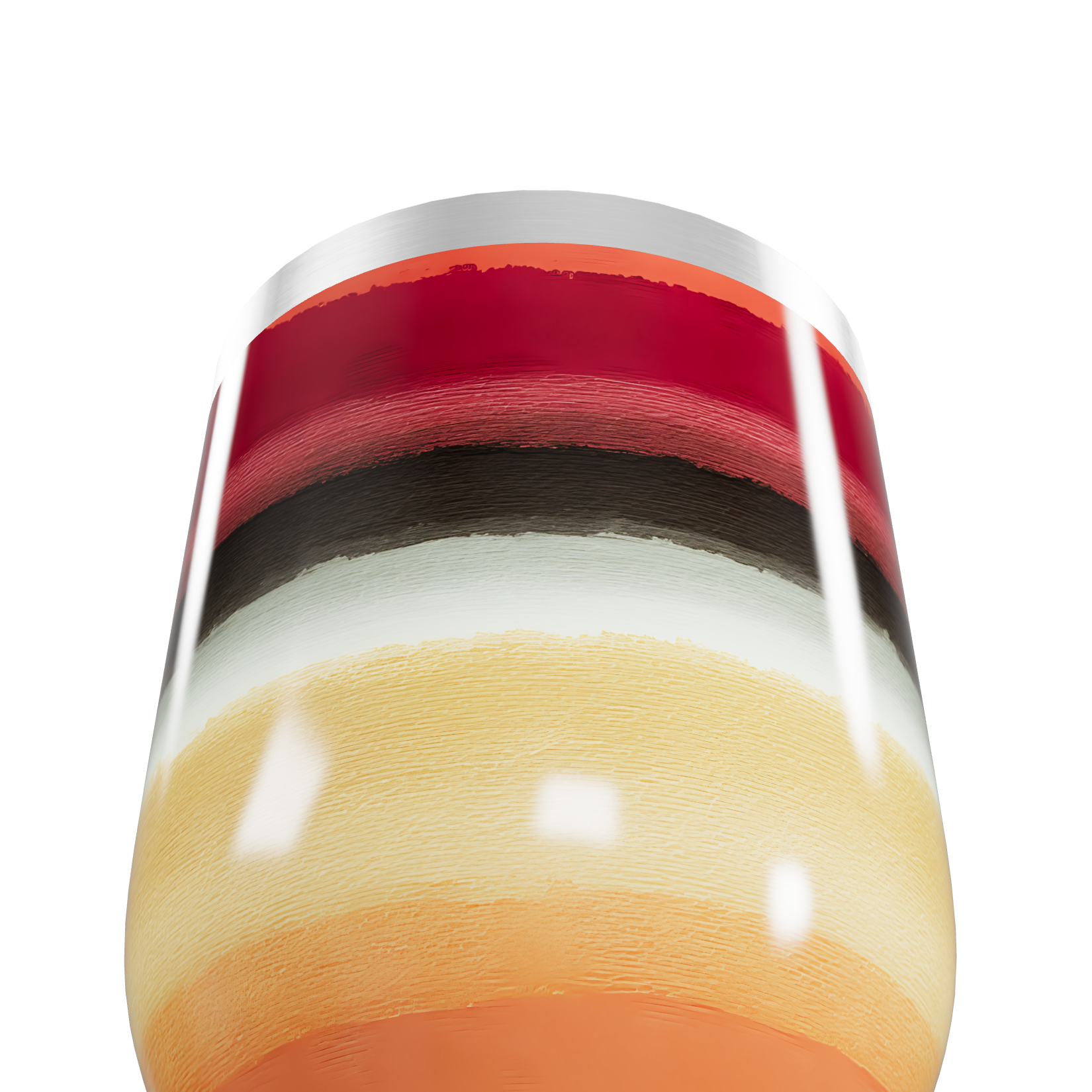 Copo Térmico Slim - Listrado Colorido Inox