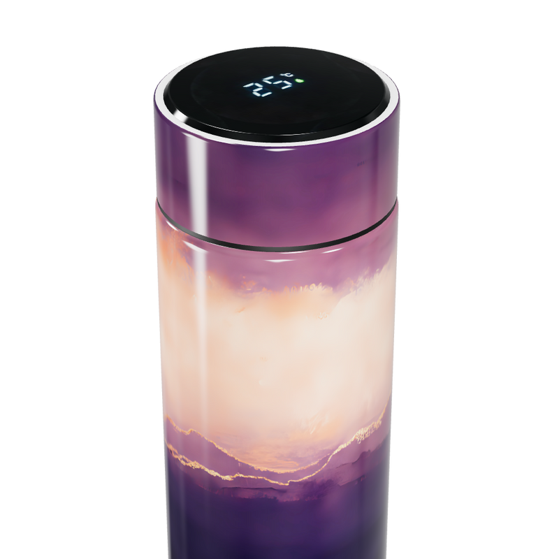 Garrafa Térmica Touch Roxa - Paisagem Artística