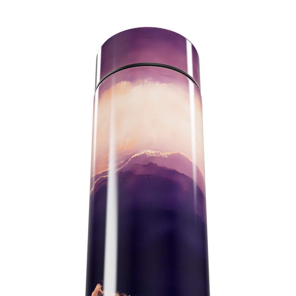 Garrafa Térmica Touch Roxa - Paisagem Artística