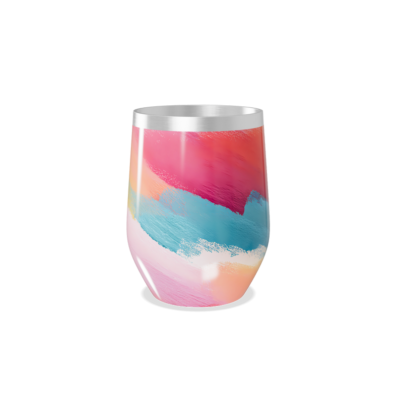 Copo Térmico Slim - Colorido Aquarela Inox