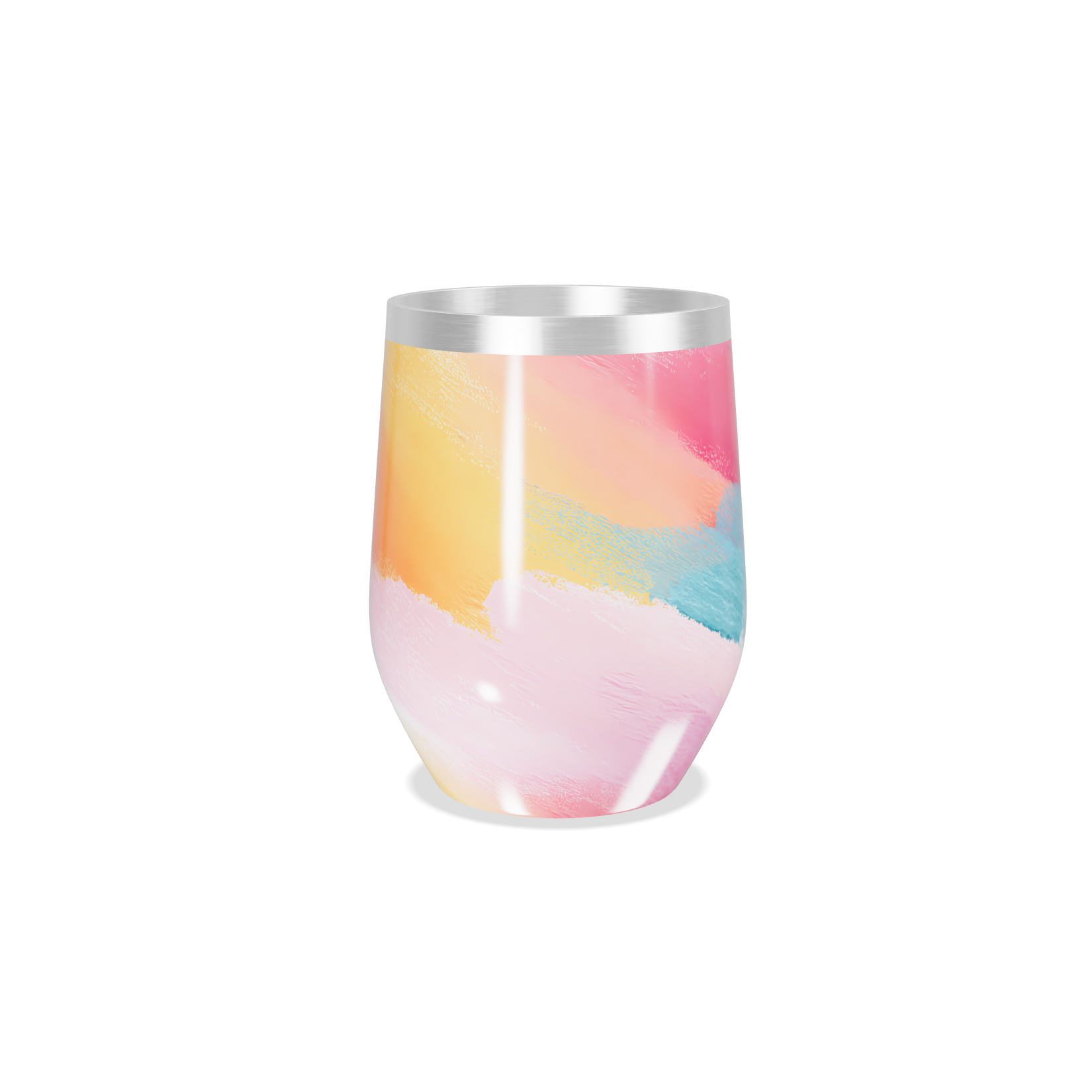 Copo Térmico Slim - Colorido Aquarela Inox