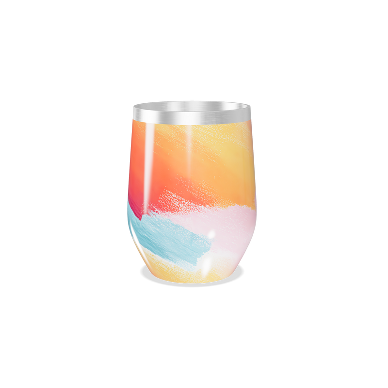 Copo Térmico Slim - Colorido Aquarela Inox