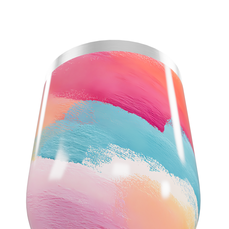 Copo Térmico Slim - Colorido Aquarela Inox