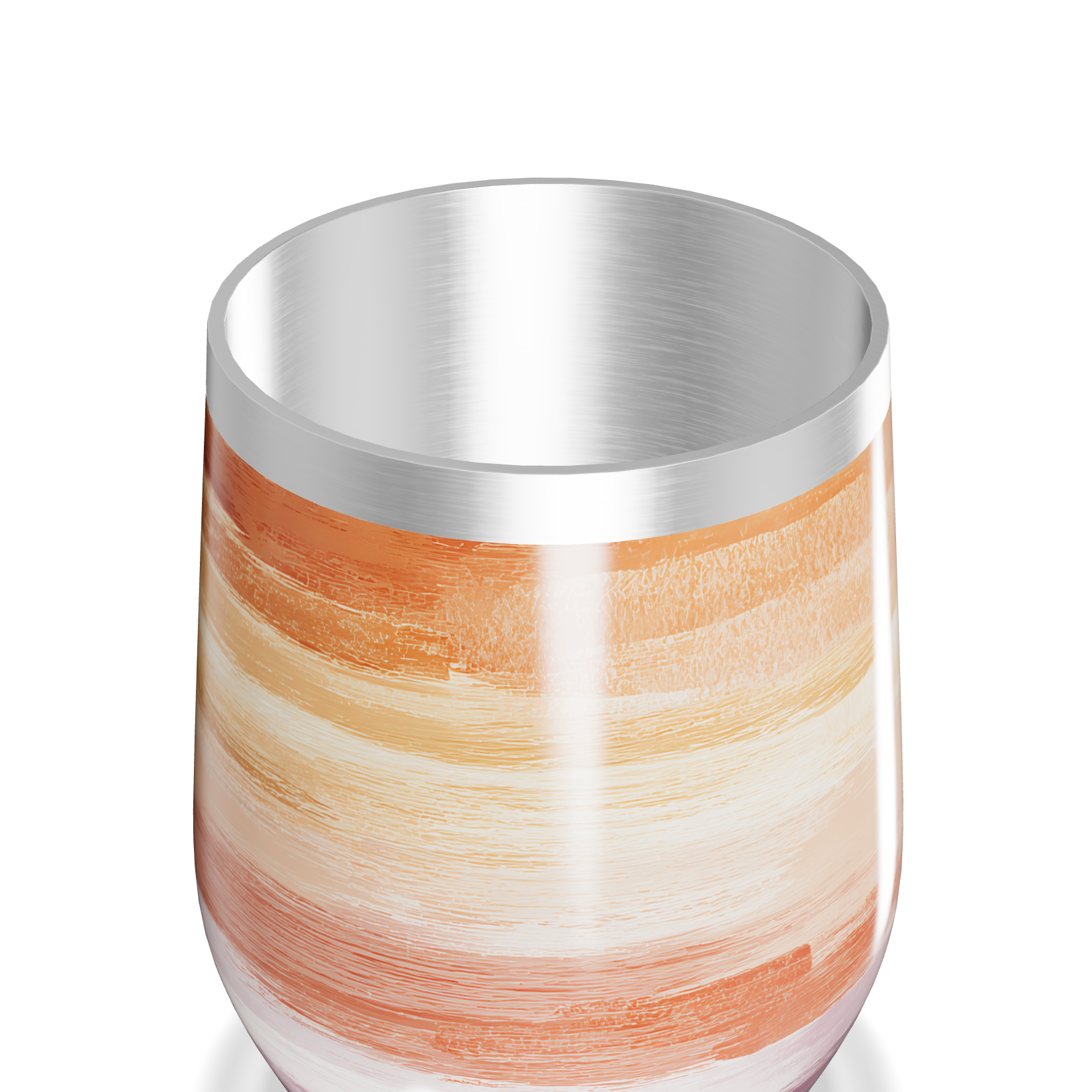 Copo Térmico Slim - Listras Coloridas Aquarela