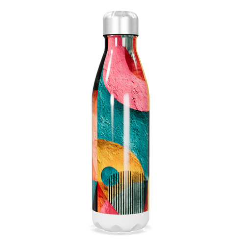 Garrafa Inox - Estampa Colorida Abstrata