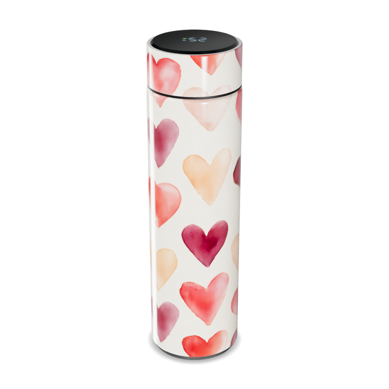 Garrafa Térmica Touch - Corações Coloridos