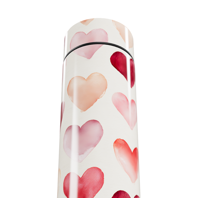 Garrafa Térmica Touch - Corações Coloridos