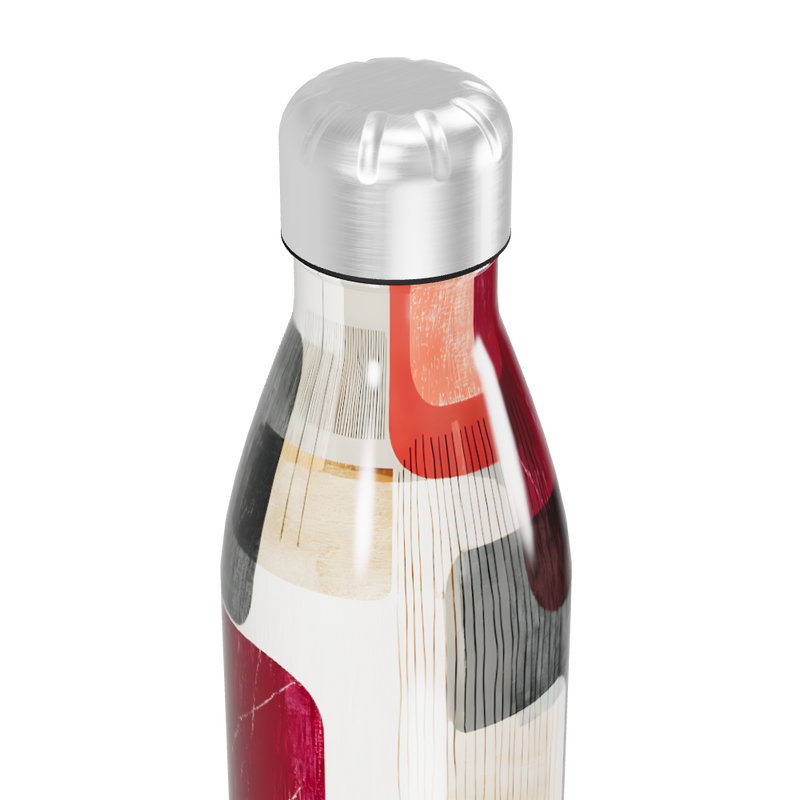 Garrafa Inox - Colorida com Estampa Abstrata