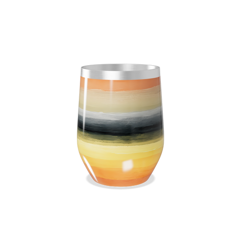 Copo Térmico Slim - Listras Multicoloridas