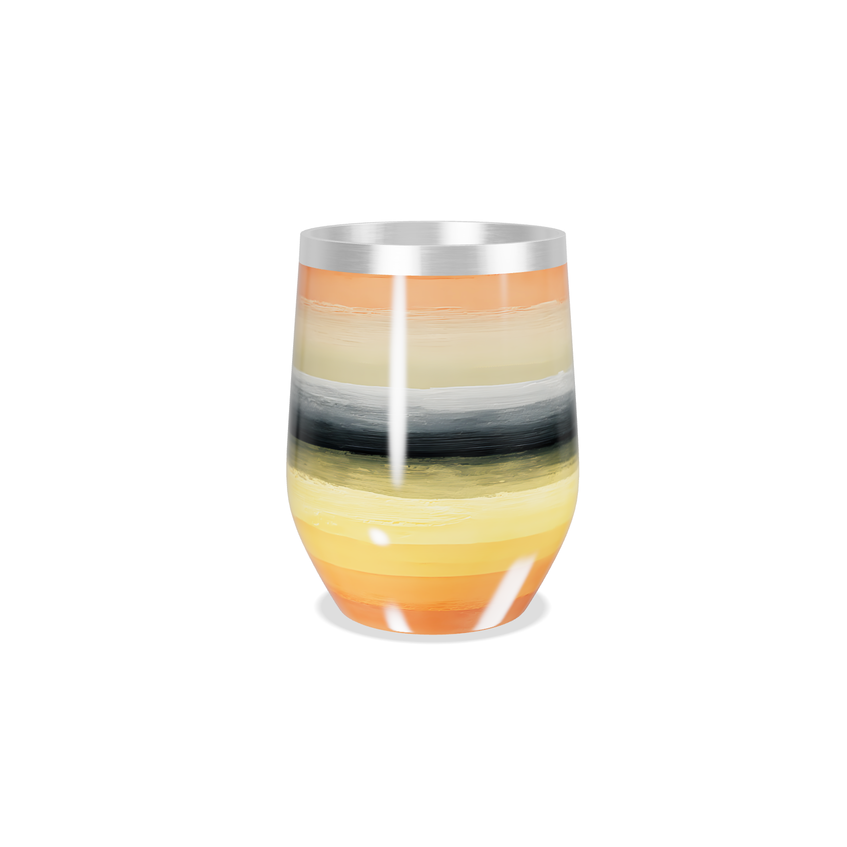 Copo Térmico Slim - Listras Multicoloridas