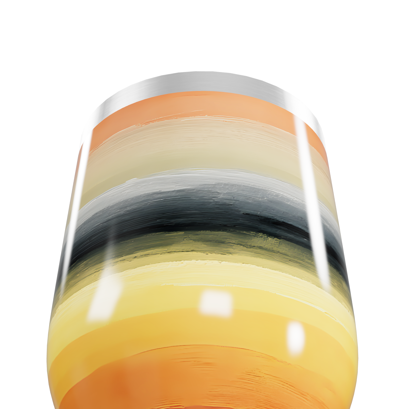 Copo Térmico Slim - Listras Multicoloridas