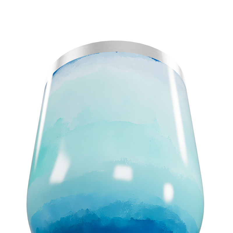 Copo Térmico Slim - Azul degrade aço inox