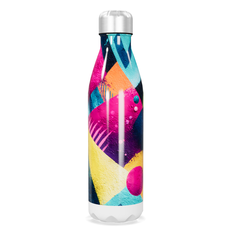 Garrafa Inox - Estampada Multicolorida