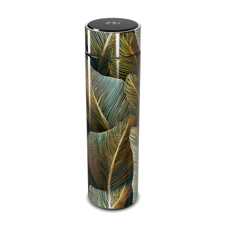 Garrafa Térmica Touch - Folhas Multicoloridas