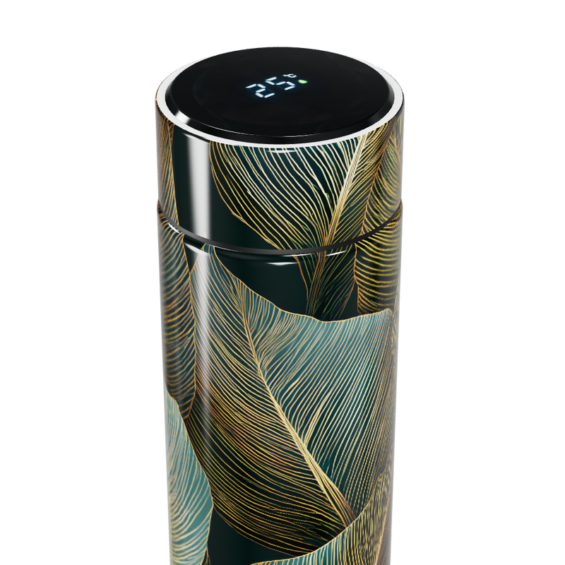 Garrafa Térmica Touch - Folhas Multicoloridas