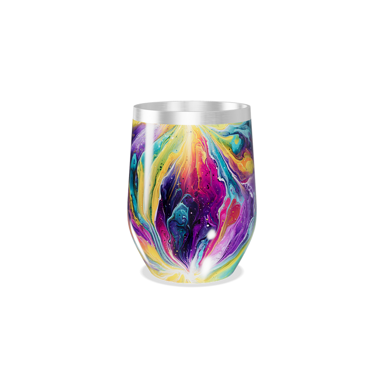 Copo Térmico Slim - Design Galáxia Colorido