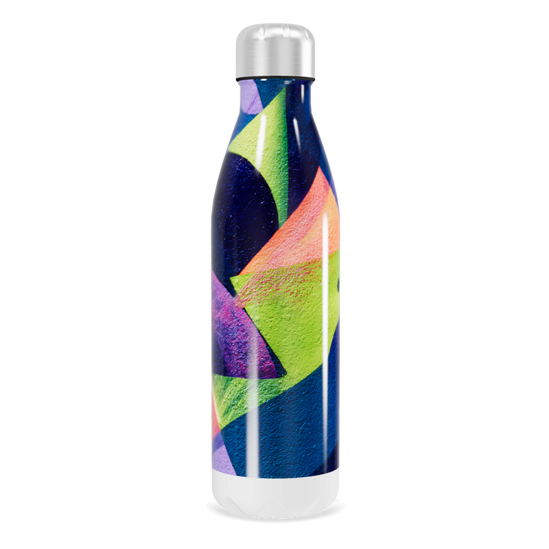 Garrafa Inox - Estampa Colorida Abstrata