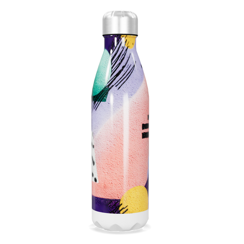 Garrafa Inox Colorida Estampada 500ml