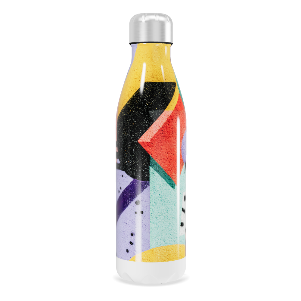 Garrafa Inox Colorida Estampada 500ml