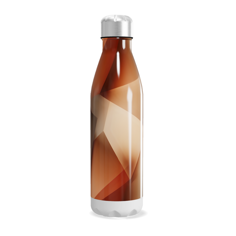 Garrafa Inox - Estampa Abstrata Bege