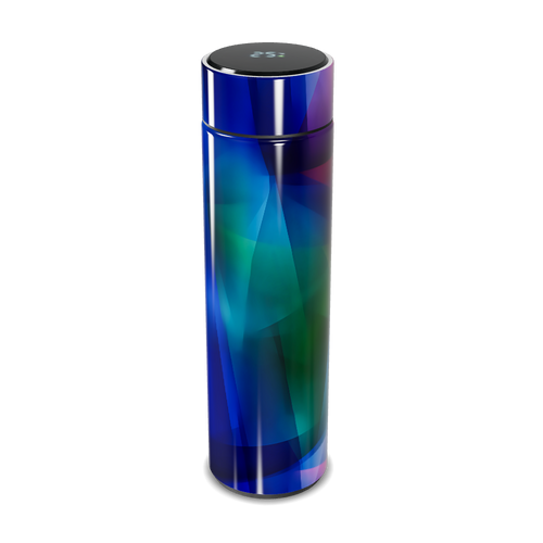 Garrafa Térmica Touch - Azul Multicolorida