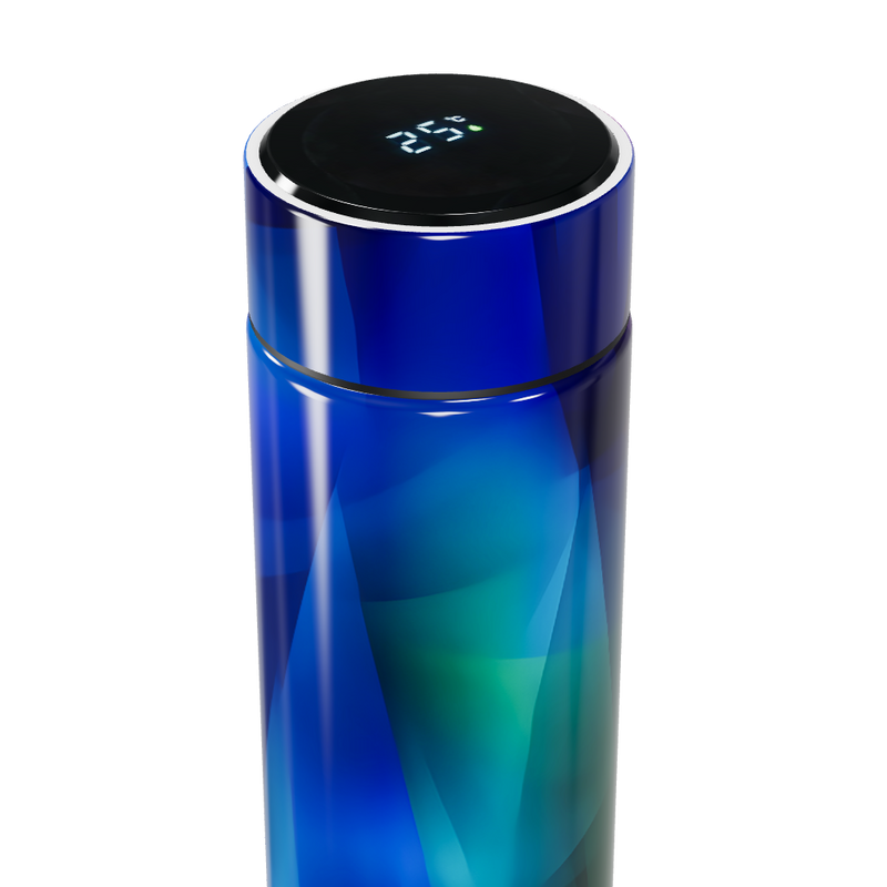 Garrafa Térmica Touch - Azul Multicolorida