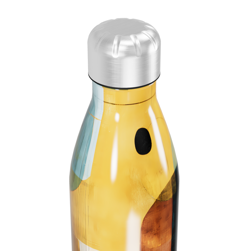 Garrafa Inox - Estampa Geométrica Colorida