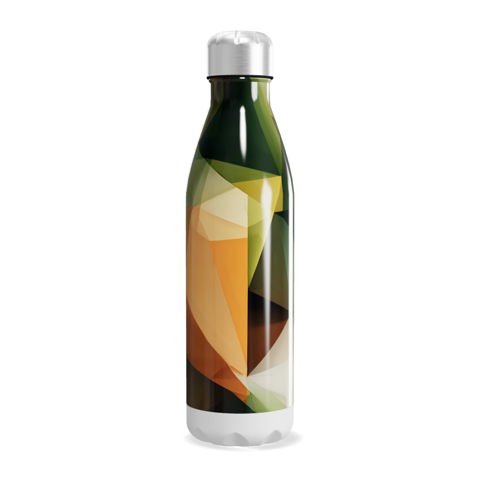 Garrafa Inox - Estampa Geométrica Colorida