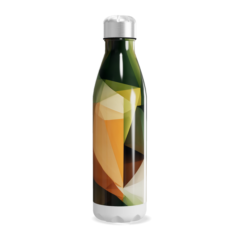 Garrafa Inox - Estampa Geométrica Colorida