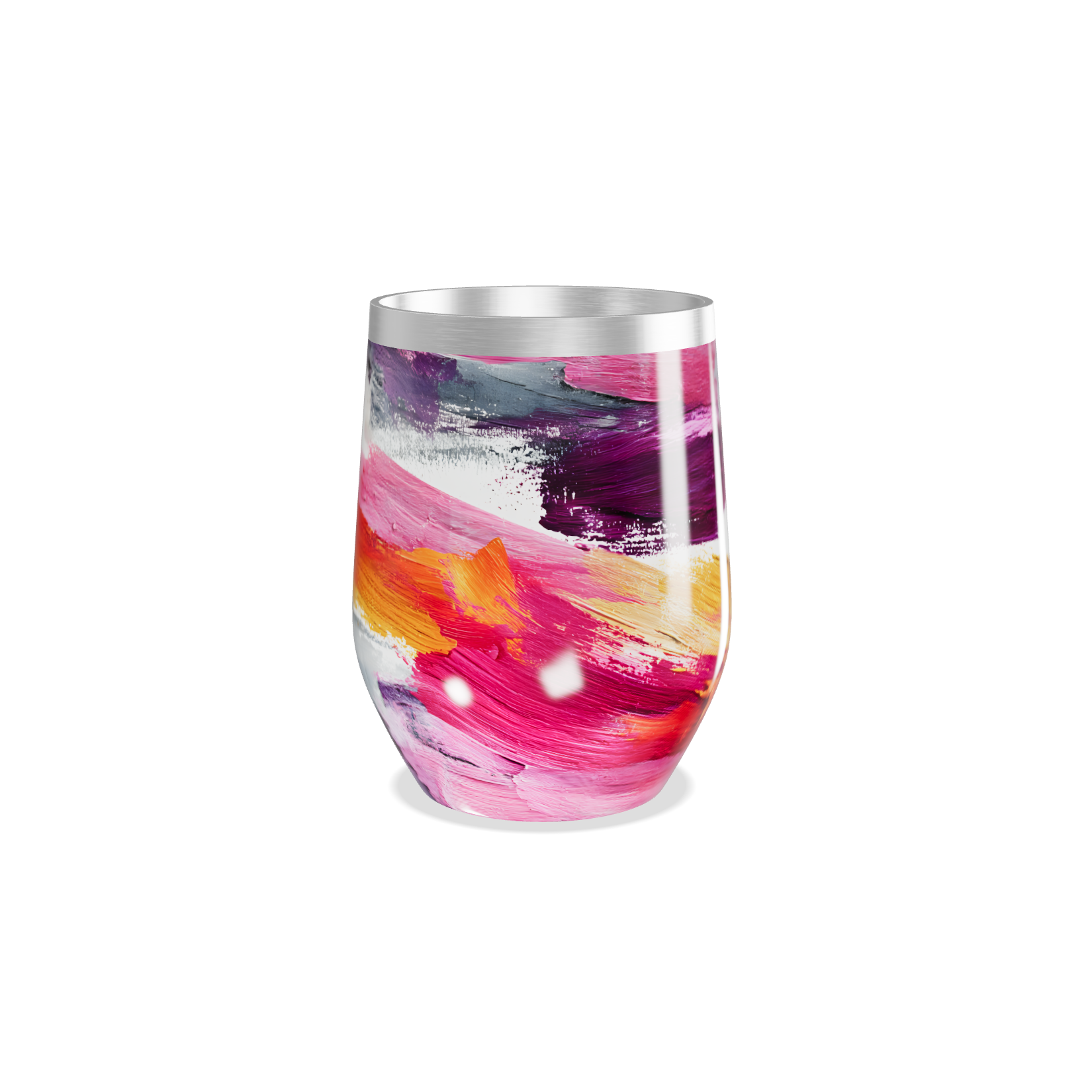 Copo Térmico Slim - Estampa Colorida Aço Inox