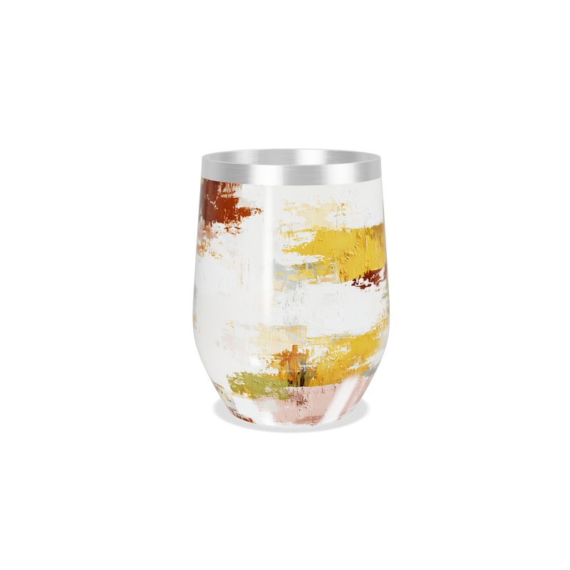 Copo Térmico Slim - Pintura Abstrata Colorida