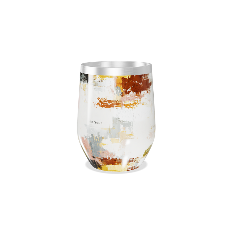 Copo Térmico Slim - Pintura Abstrata Colorida