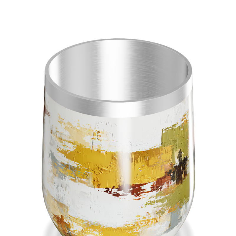 Copo Térmico Slim - Pintura Abstrata Colorida