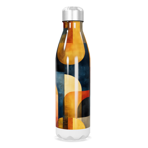 Garrafa Inox - Estampa Abstrata Multicolorida