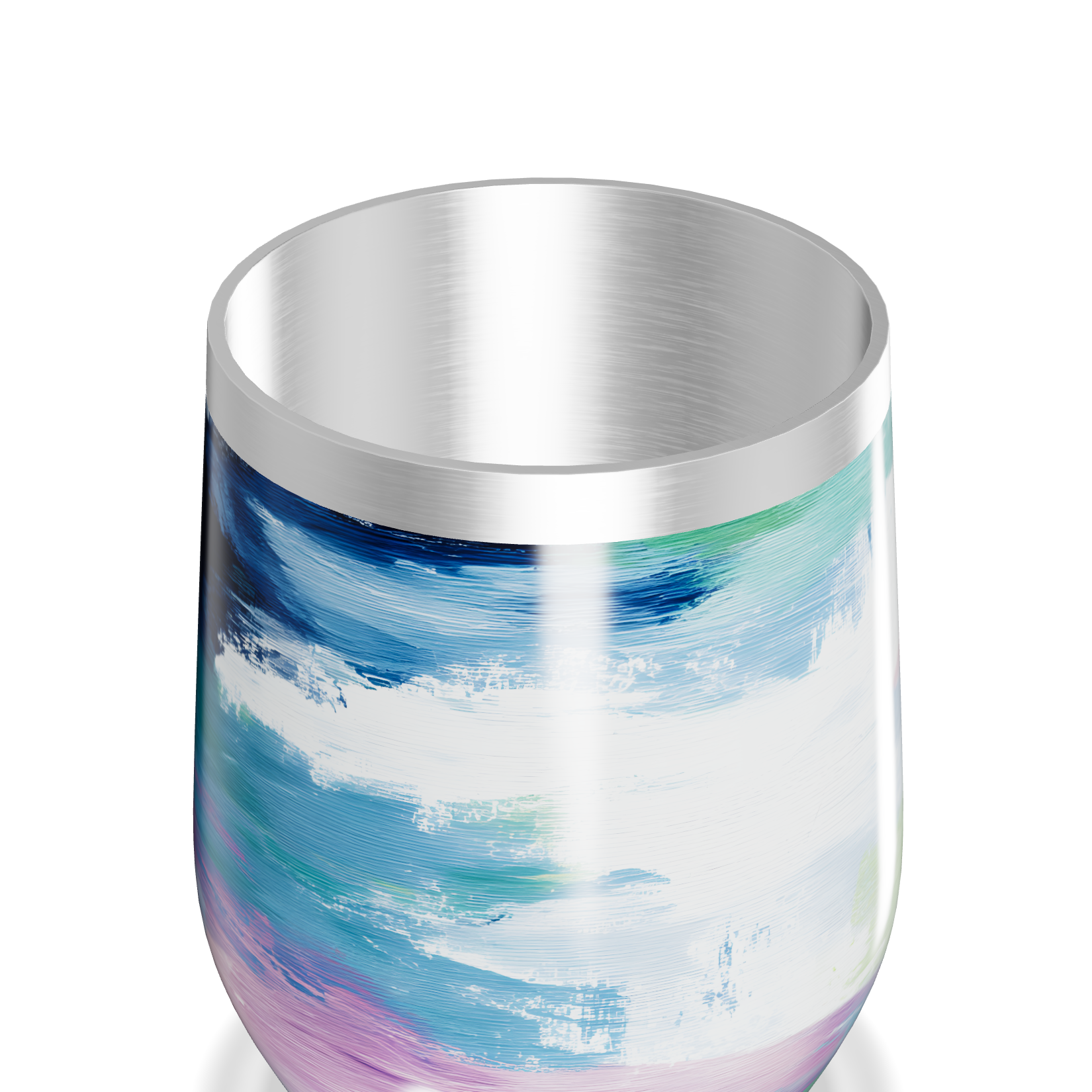 Copo Térmico Slim - Pintura Abstrata Colorida