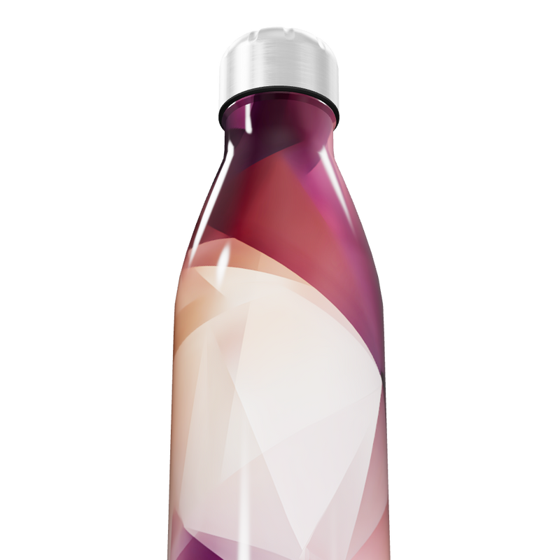 Garrafa Inox - Estampa Geométrica Colorida