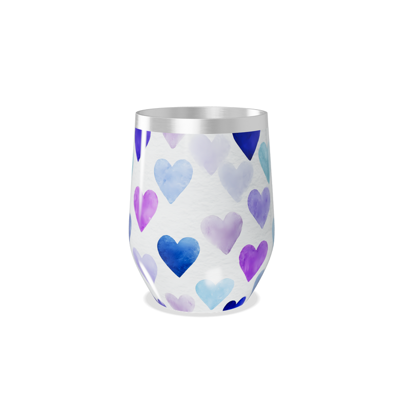 Copo Térmico Slim - Corações Coloridos