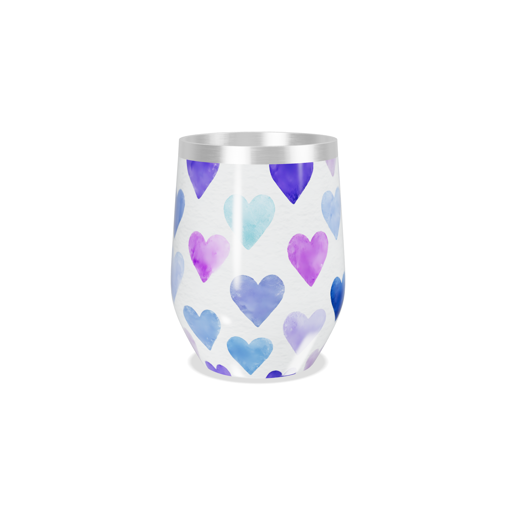 Copo Térmico Slim - Corações Coloridos