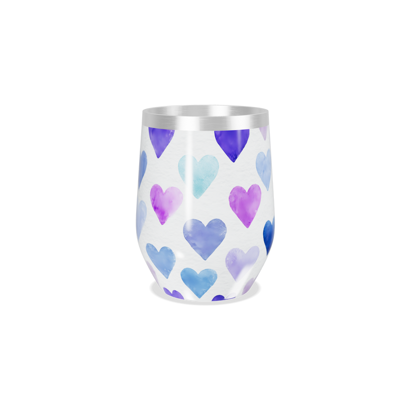 Copo Térmico Slim - Corações Coloridos