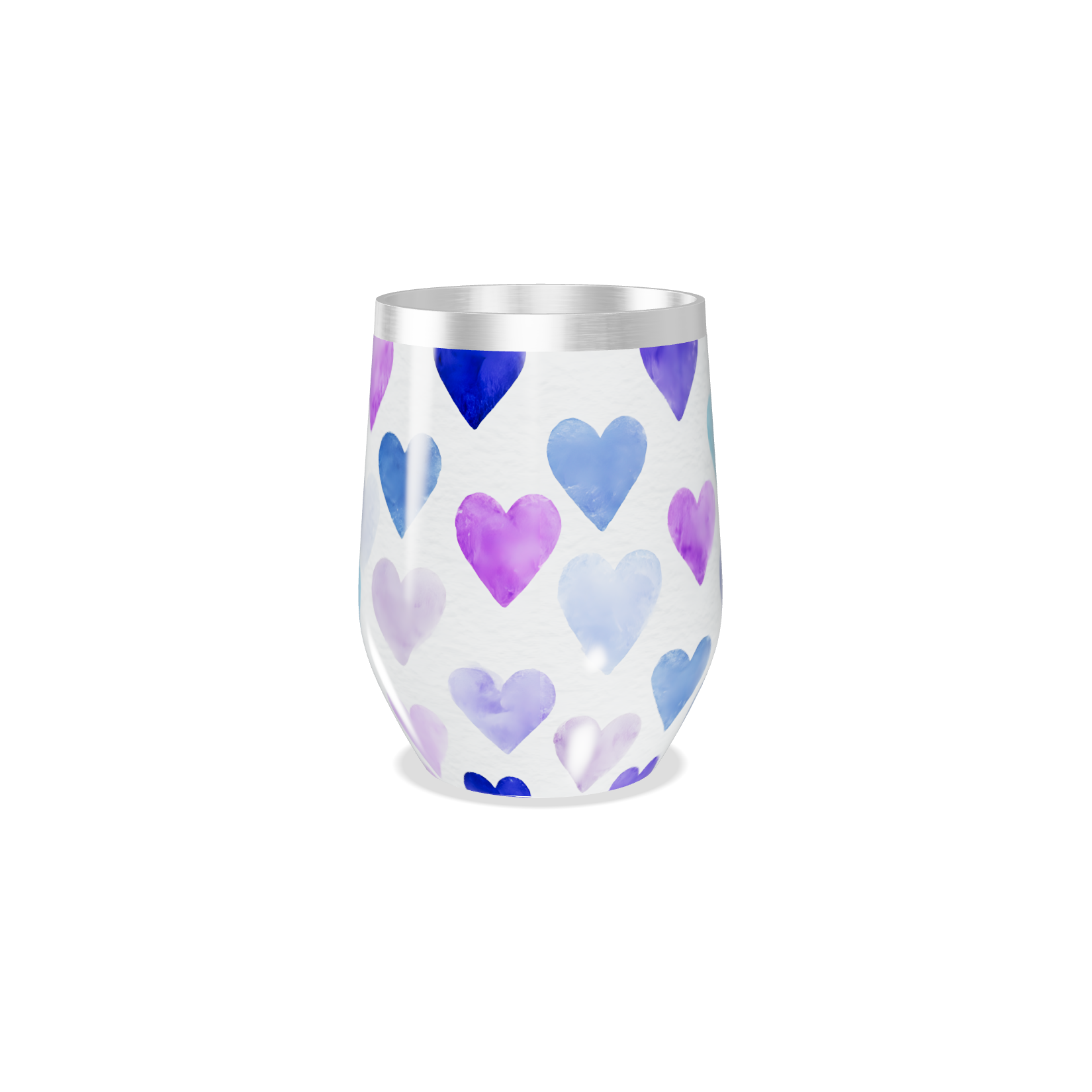 Copo Térmico Slim - Corações Coloridos
