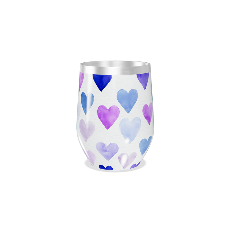 Copo Térmico Slim - Corações Coloridos