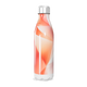 Garrafa Inox - Estampa Geométrica Laranja