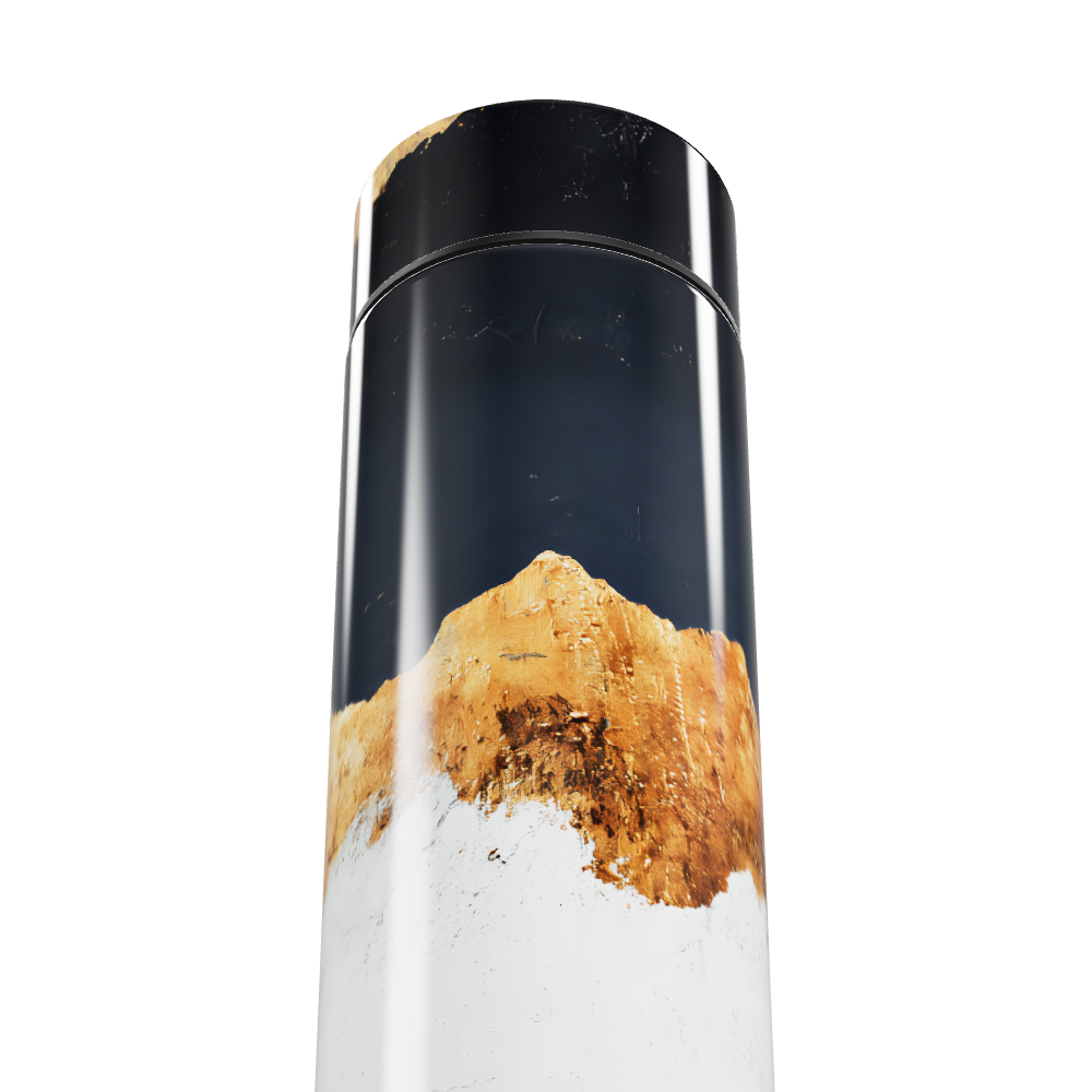 Garrafa Térmica Touch - Design Mármore Preto