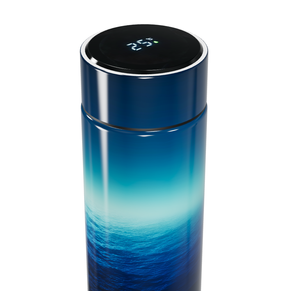 Garrafa Térmica Touch - Azul Gradiente Digital