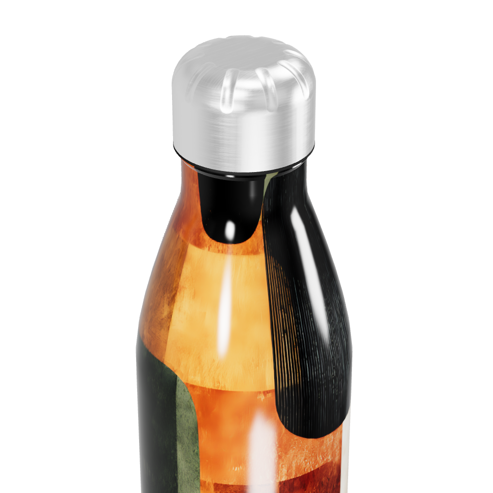 Garrafa Inox - Estampa Geométrica Colorida